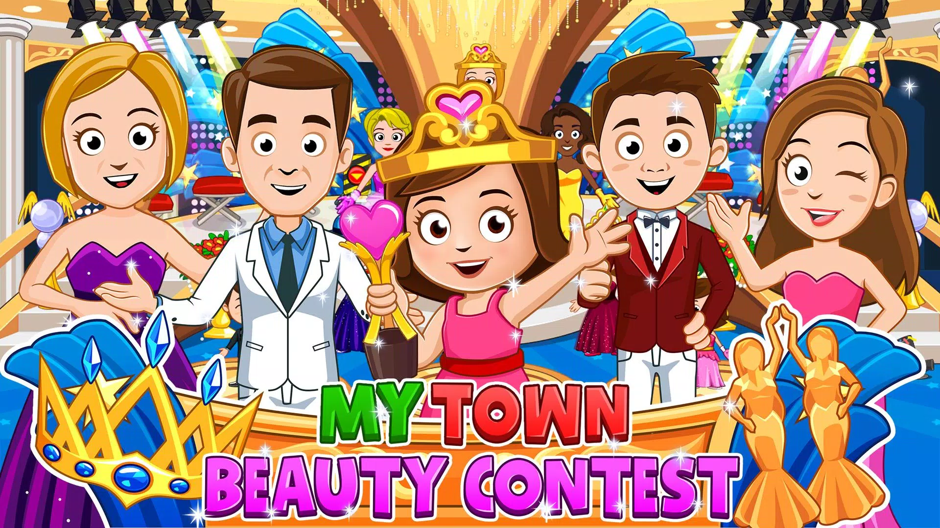 My Town : Beauty contest Ekran Görüntüsü 0