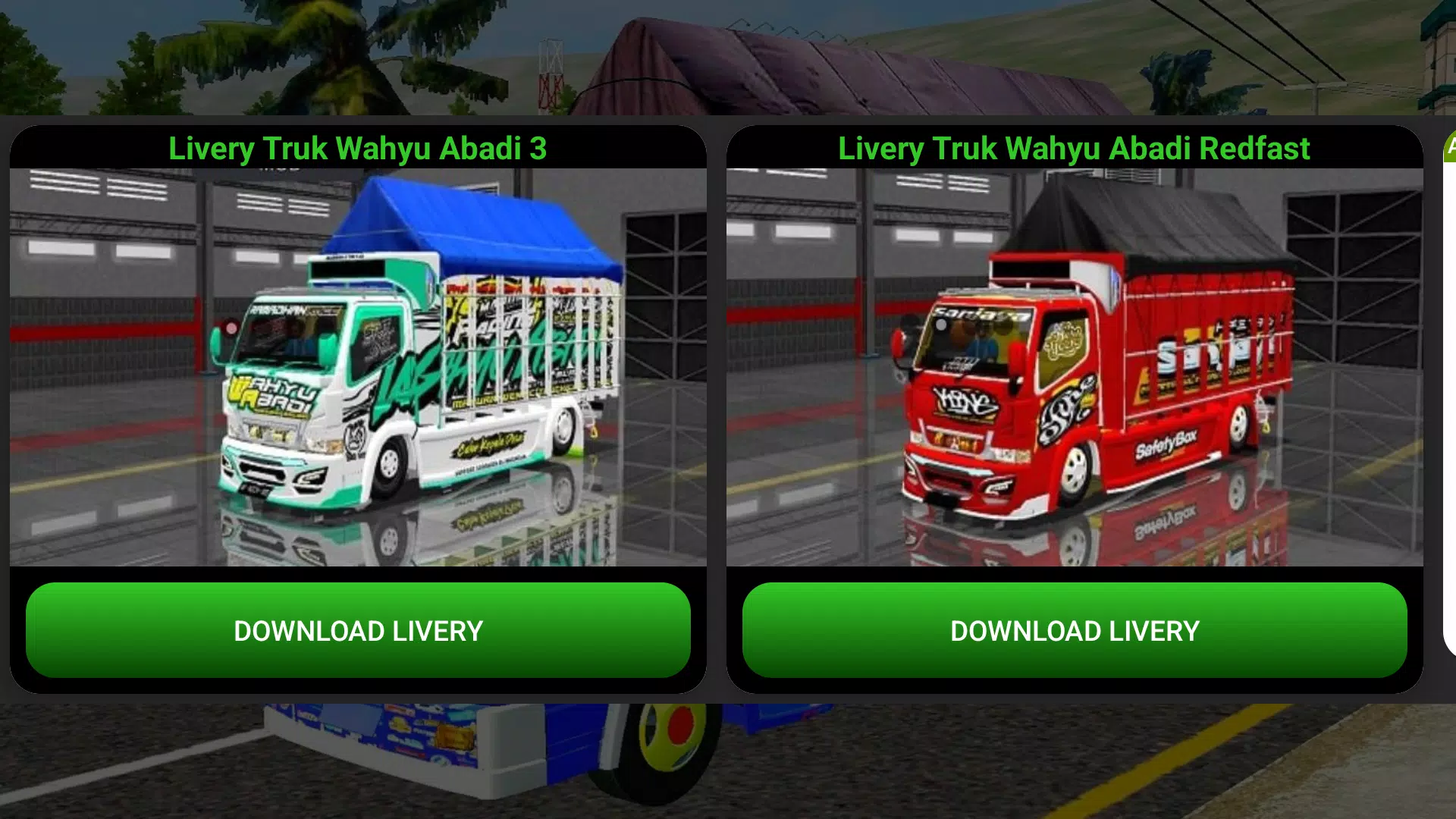 Mod Truck Wahyu Abadi Bussid Ảnh chụp màn hình 2