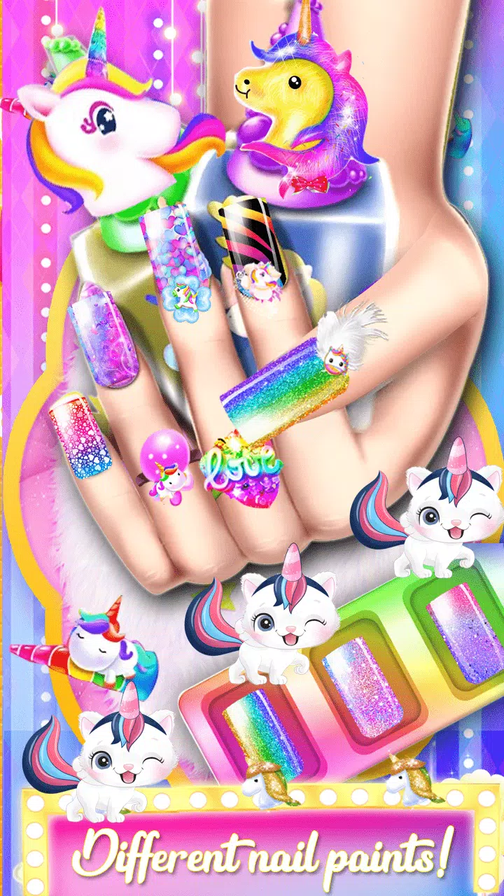 Unicorn Acrylic Nails Makeover應用截圖第0張