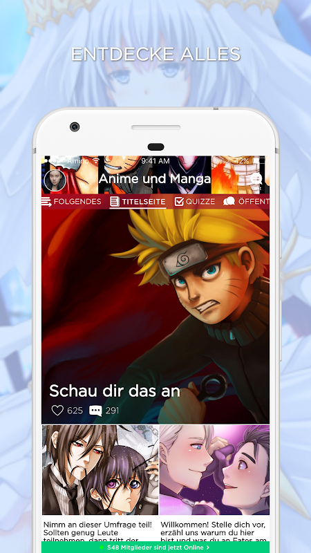 Anime und Manga Amino Deutsch Screenshot 2