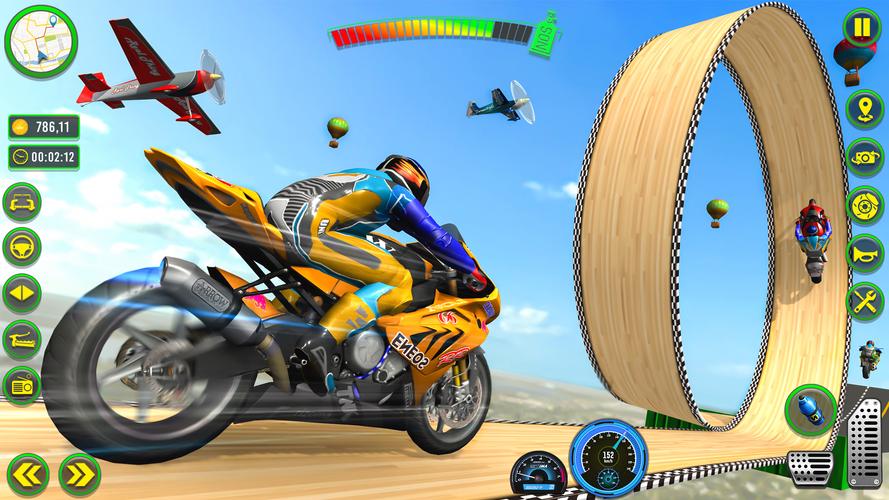 Mega Ramp Stunts Bike Games 3d Captura de tela 3