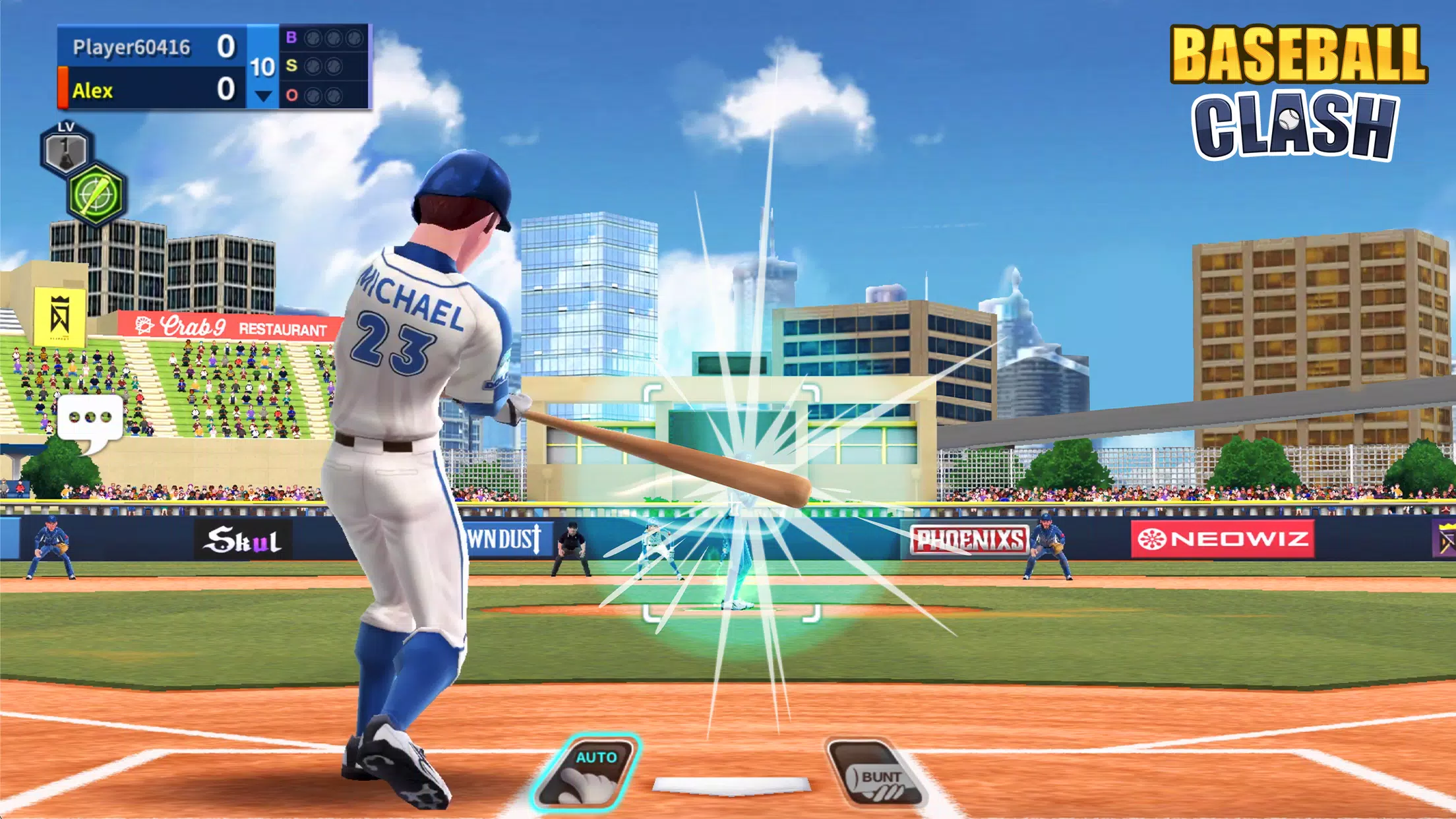 Baseball Clash: Real-time game Captura de tela 0