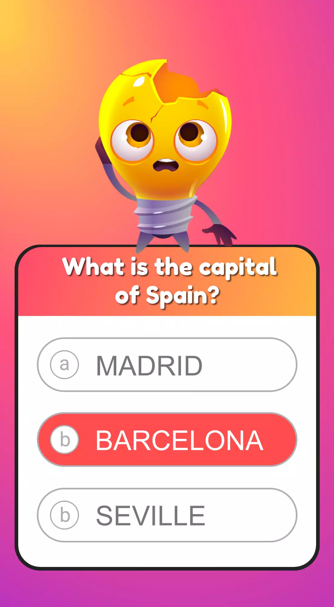 Schermata PlayQuiz 2
