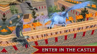 Flying Unicorn Horse Game Tangkapan skrin 1