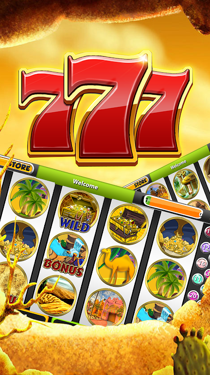 Desert Treasure Slot Machine 7 スクリーンショット 1