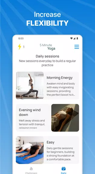 5 Minute Yoga ဖန်သားပြင်ဓာတ်ပုံ 2