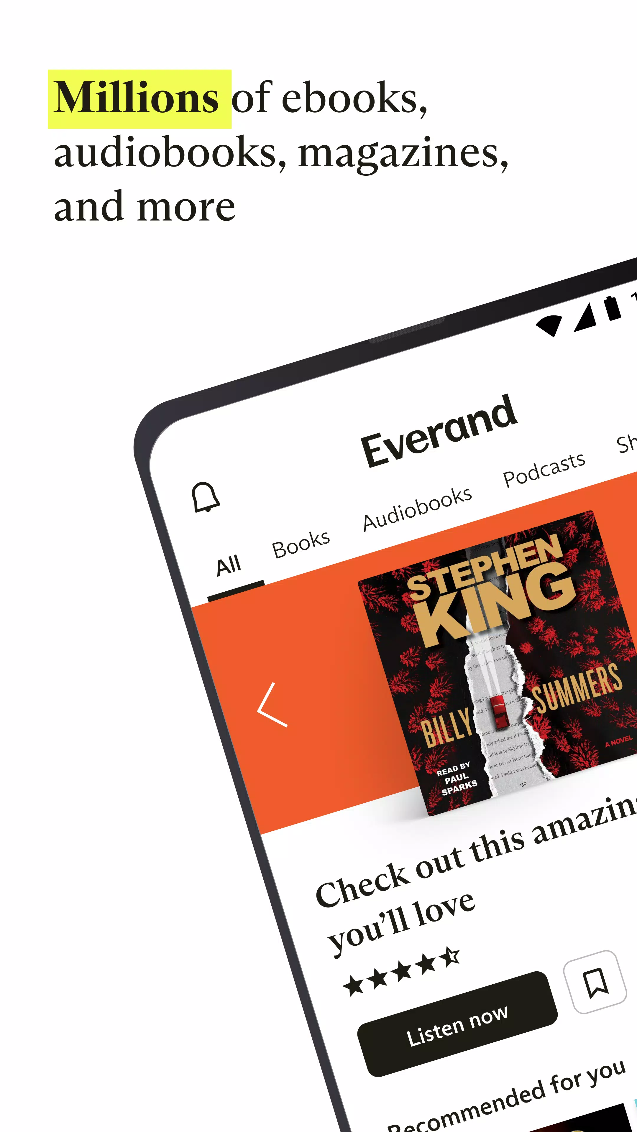 Everand: Ebooks and audiobooks Screenshot 0