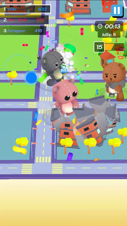 Crazy Monster City स्क्रीनशॉट 1