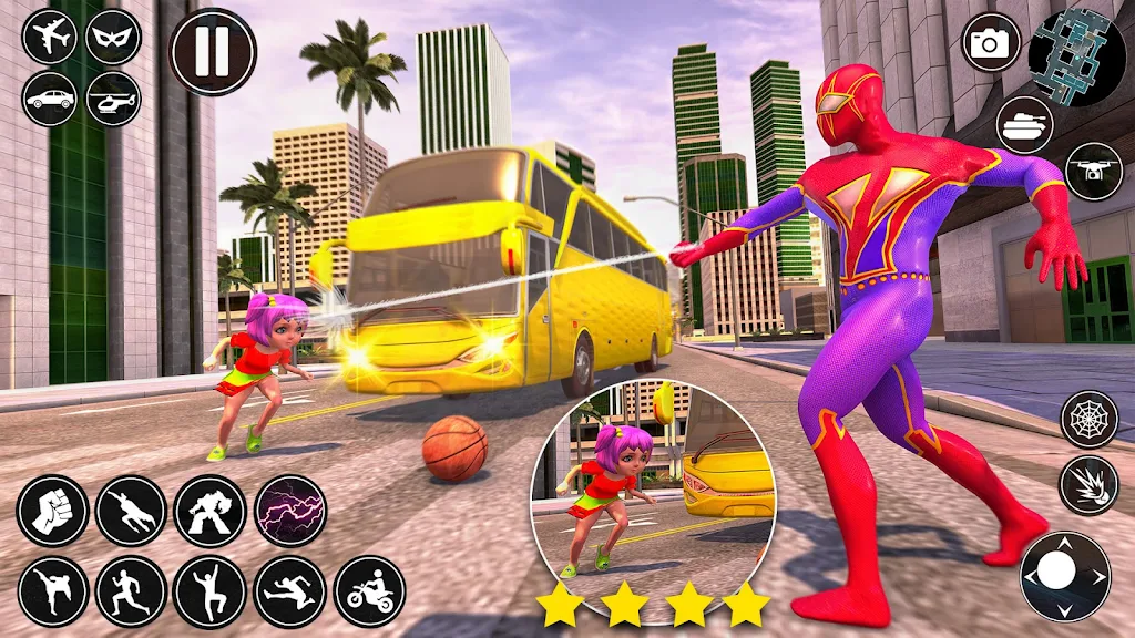 Spider Rope Man Superhero Game স্ক্রিনশট 2