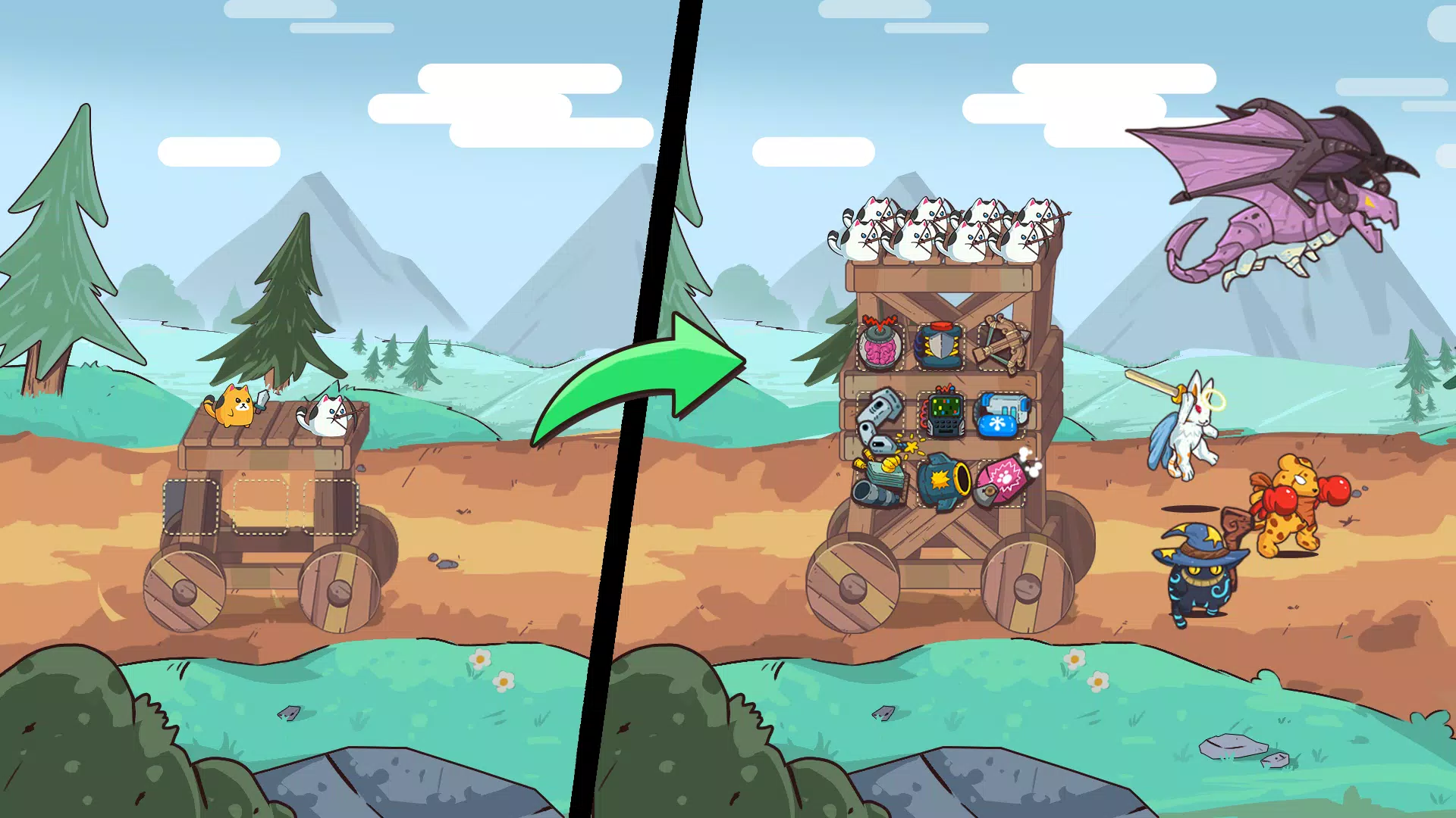 CatnRobot Idle TD: Battle Cat ဖန်သားပြင်ဓာတ်ပုံ 3