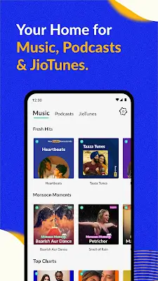 JioSaavn - Music & Podcasts ဖန်သားပြင်ဓာတ်ပုံ 0