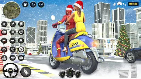 Superhero Bike Taxi Bike Games スクリーンショット 1