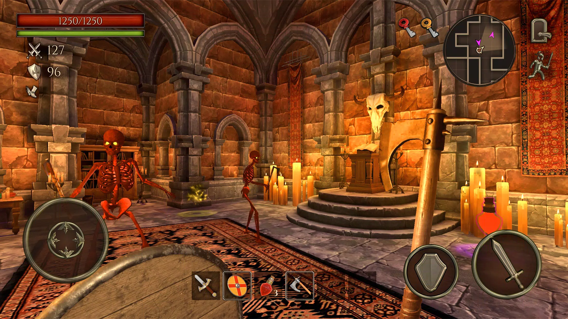 Ghoul Castle 3D - Action RPG Captura de tela 2
