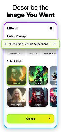 Lisa AI: AI Art Generator ဖန်သားပြင်ဓာတ်ပုံ 3