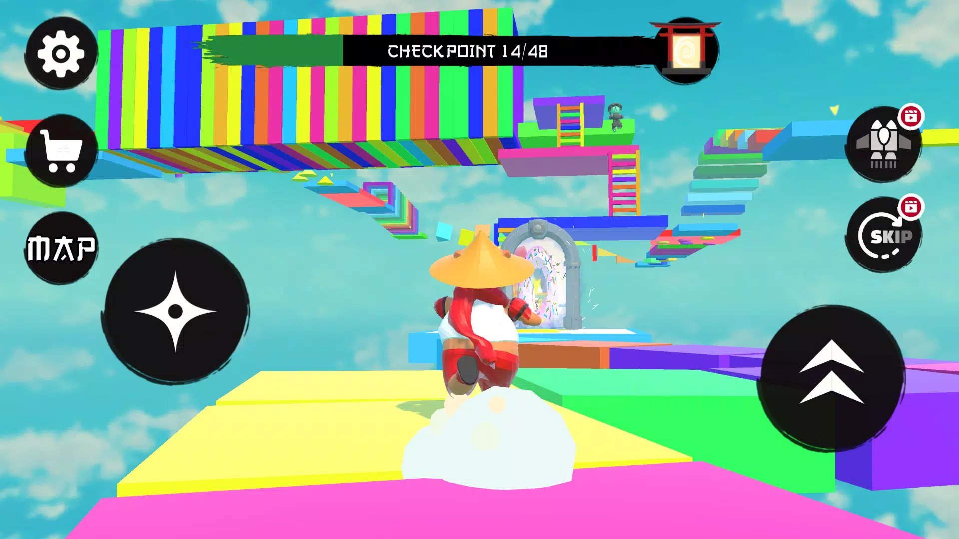 Parkour Capybara: Only Jump Up Captura de tela 0