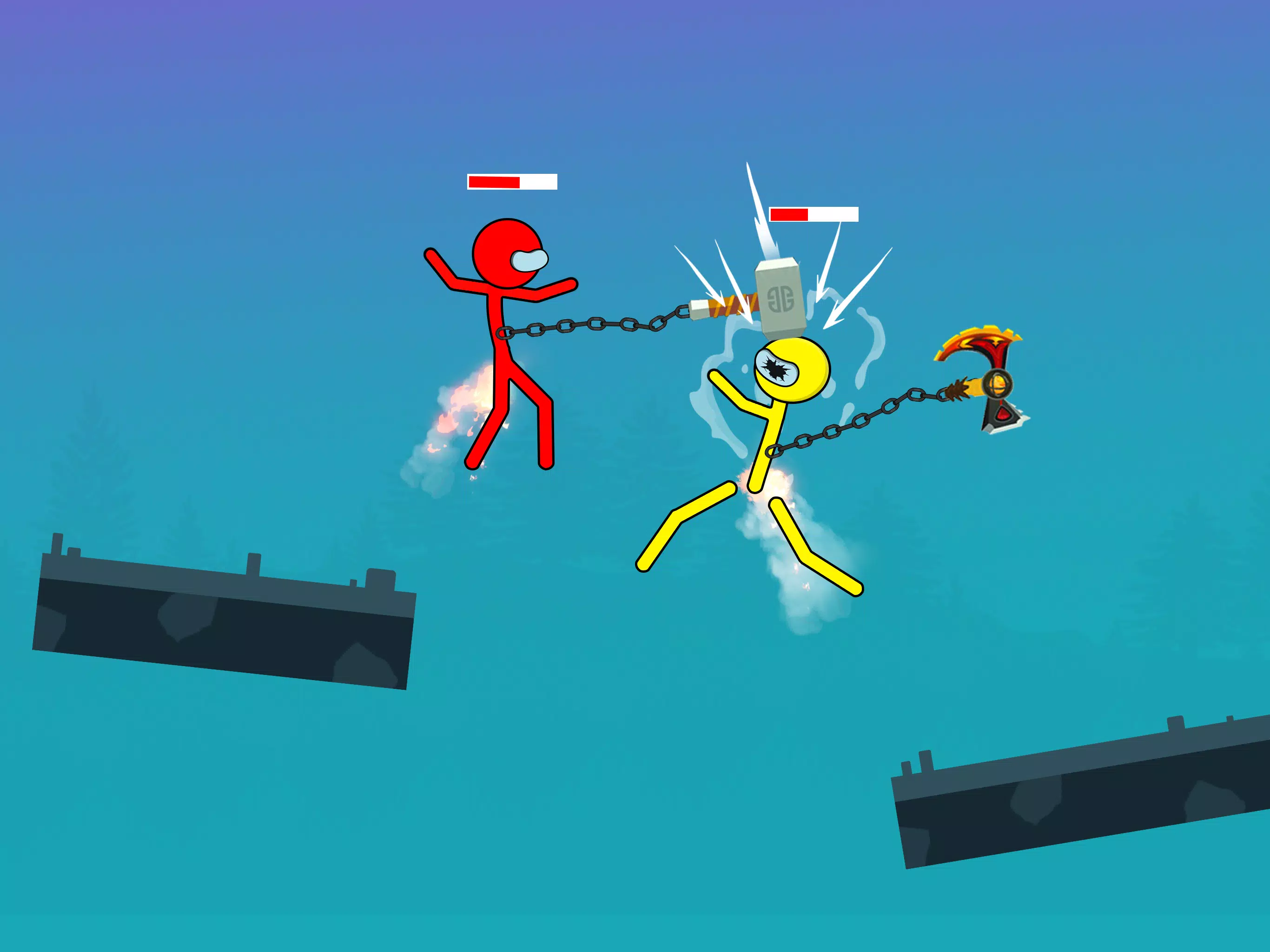 Stick Hero Stickman Smasher ဖန်သားပြင်ဓာတ်ပုံ 1