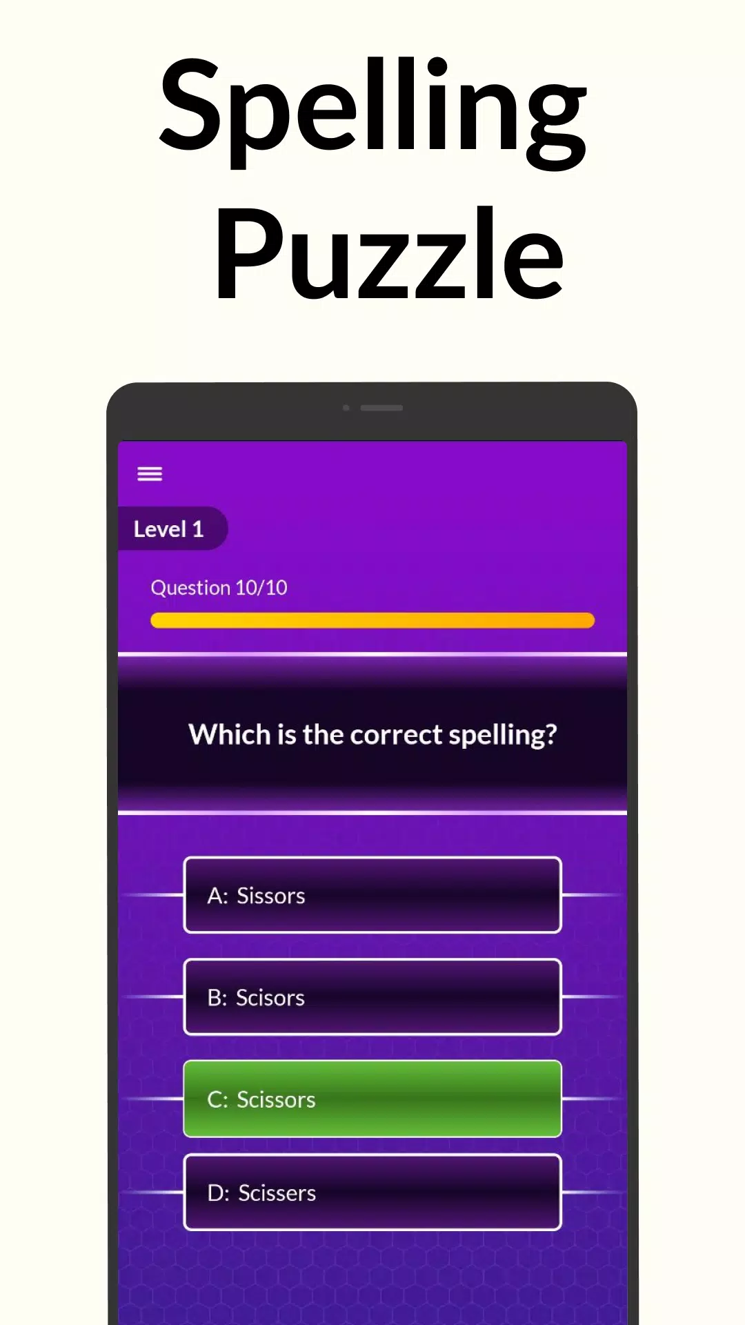 Spelling Bee: Spelling Quiz Скриншот 2