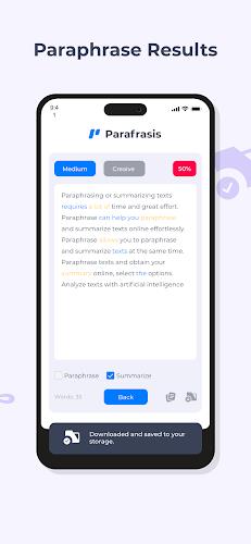 Paraphraser and Summarizer App स्क्रीनशॉट 3