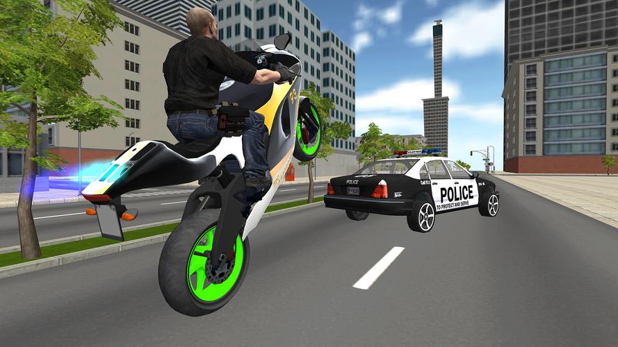 Bike Driving: Police Chase 스크린샷 1