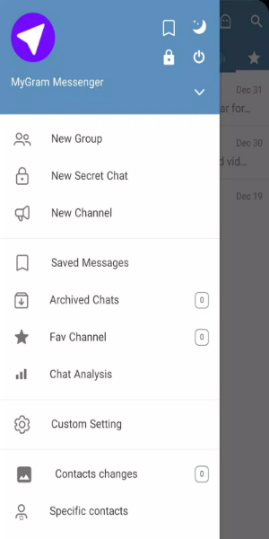 MyGram Messenger Tangkapan skrin 0