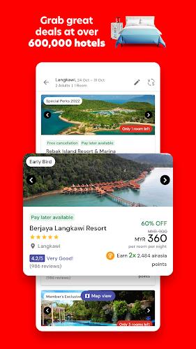 AirAsia MOVE: Flights & Hotels স্ক্রিনশট 1