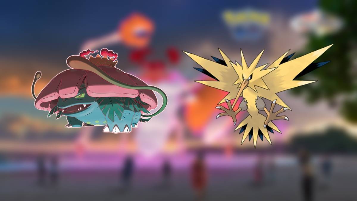 Venusaur & Zapdos, die besten Zähler für Gigantamax Kingler in Pokemon Go