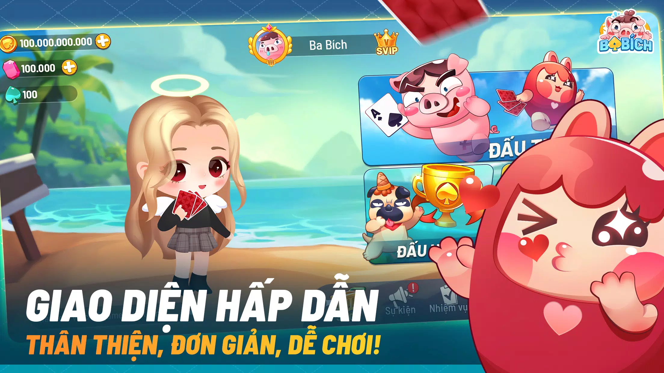 Ba Bich - Tien Len Mien Nam Captura de pantalla 0