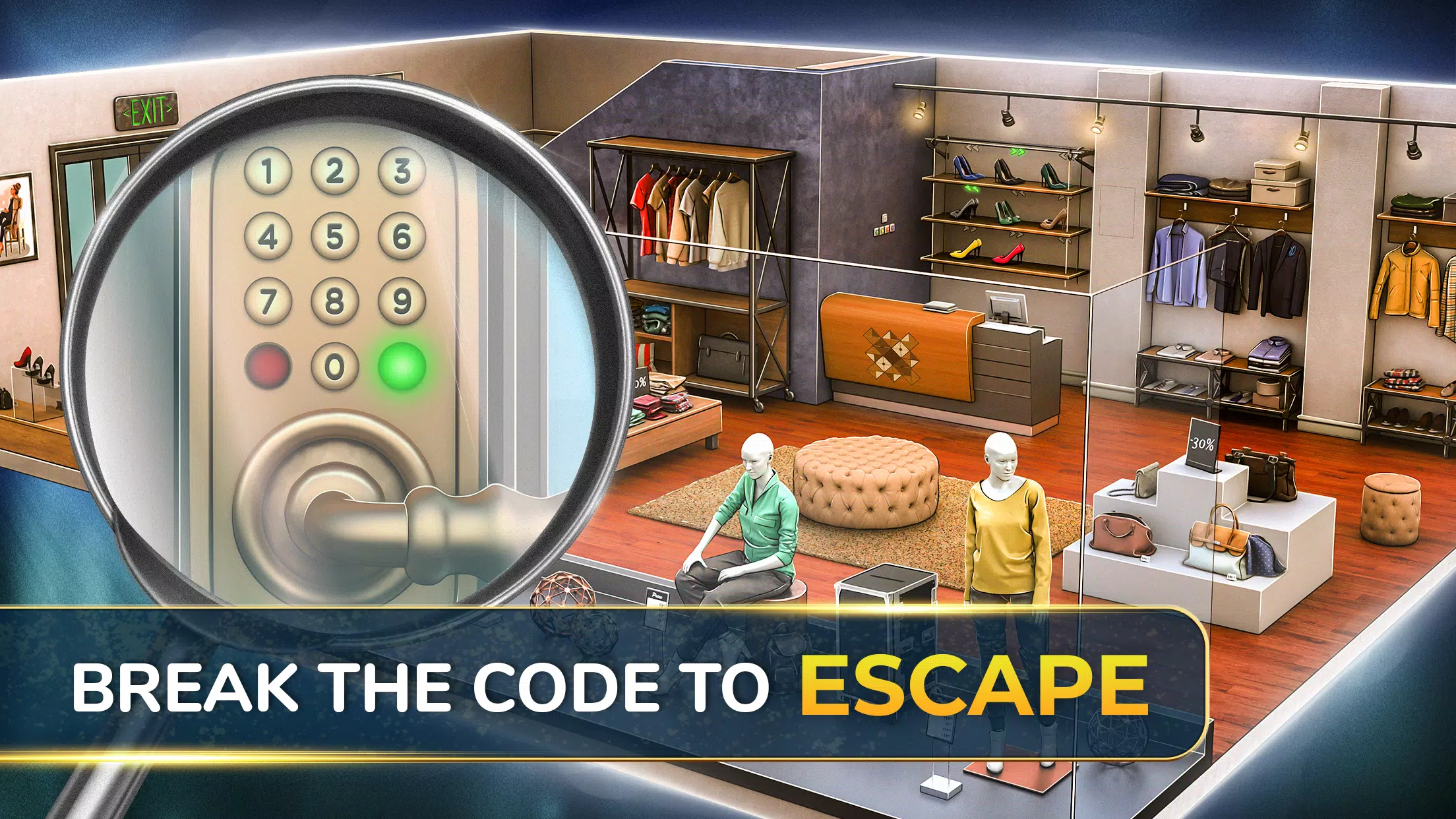 Rooms & Exits Escape Room Game Tangkapan skrin 2