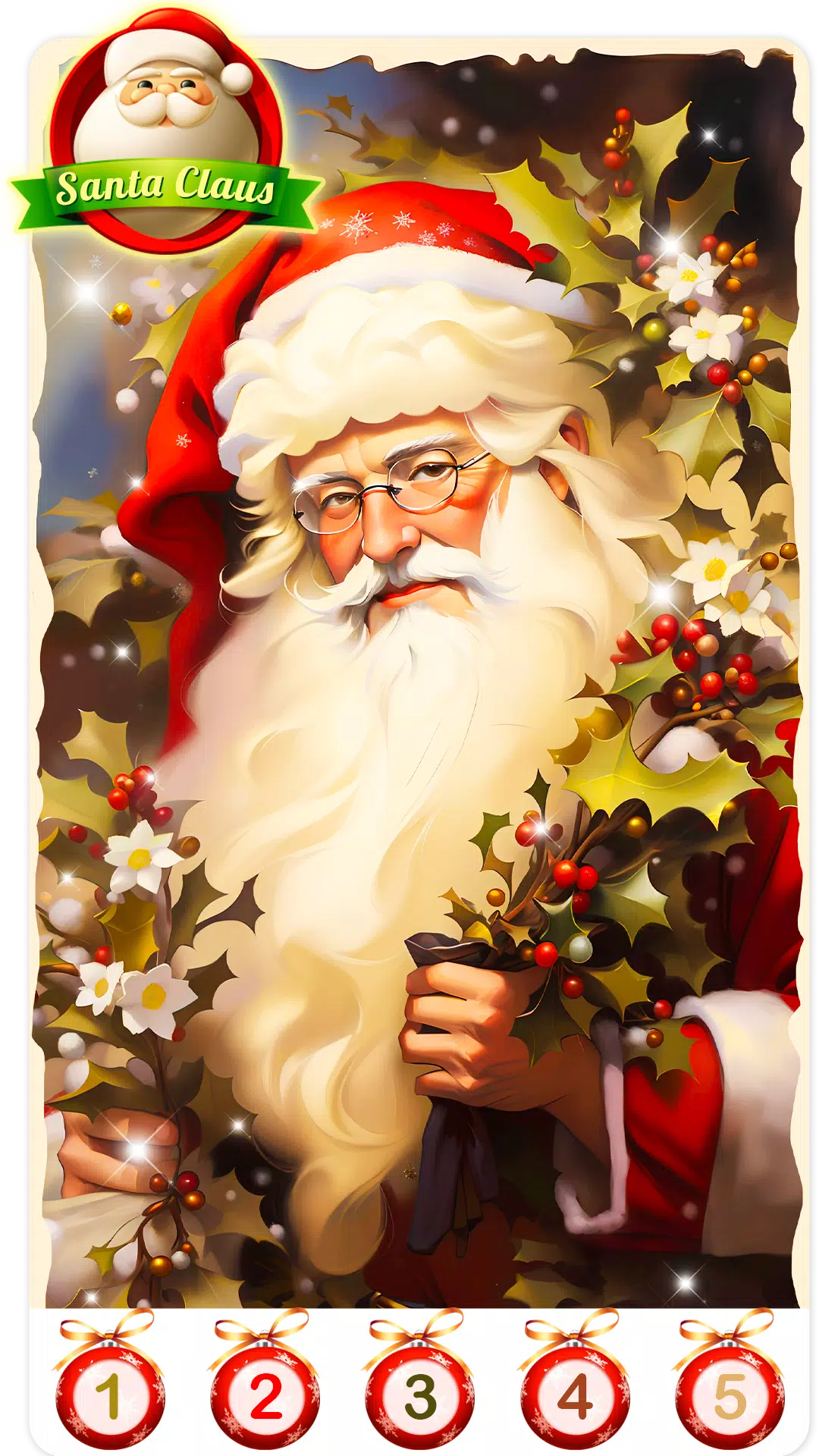 Christmas Santa Family Color স্ক্রিনশট 1