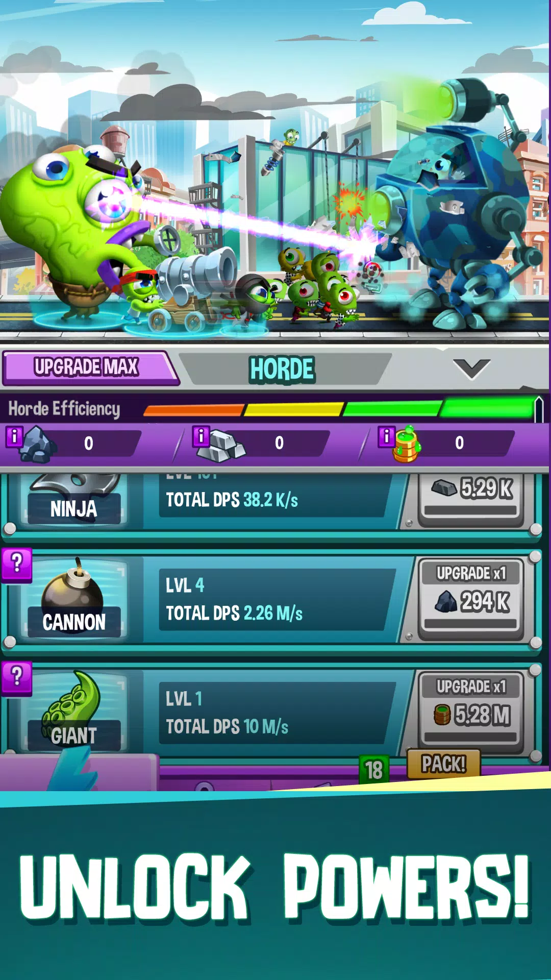 Idle Rush : Zombie Tsunami スクリーンショット 1