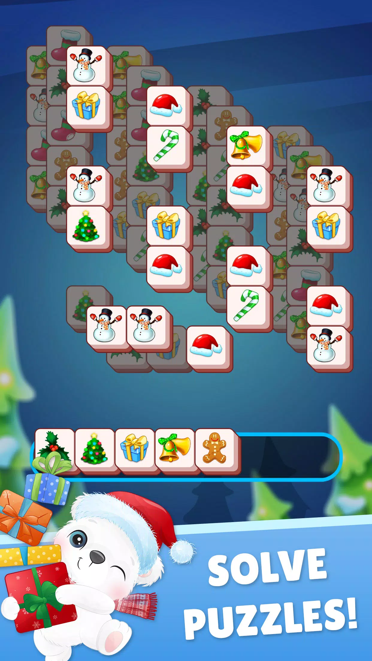 Christmas Mahjong Ảnh chụp màn hình 1