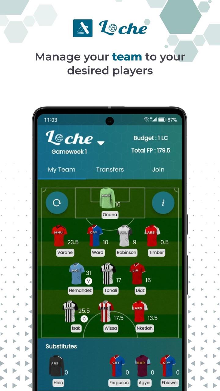 Loche Fantasy Football Скриншот 0