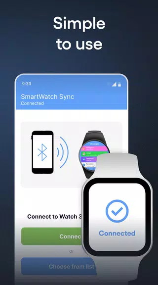 SmartWatch & BT Sync Watch App স্ক্রিনশট 1