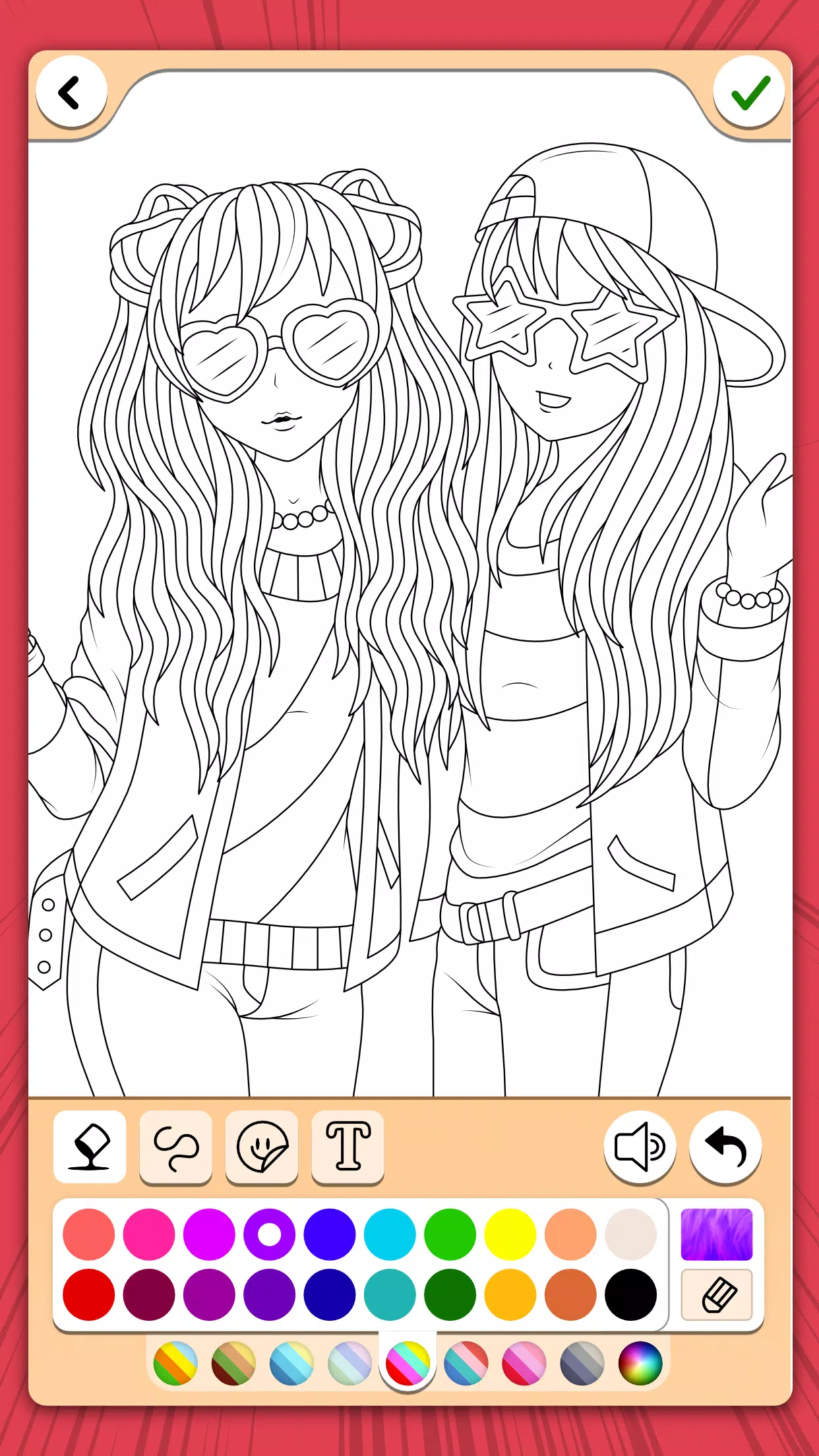Manga Coloring Book Captura de pantalla 3