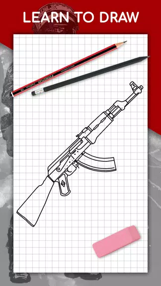 How to draw weapons by steps স্ক্রিনশট 0