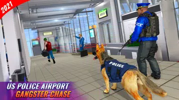 US Police Dog Games : Airport Crime Police Games Captura de pantalla 2