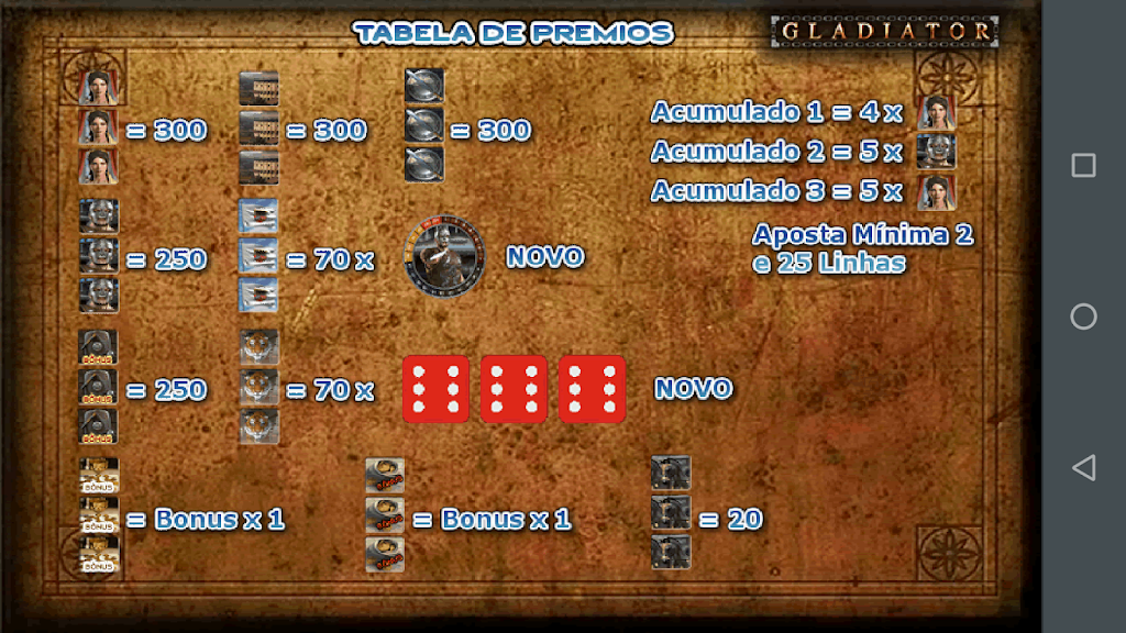 Gladiador Slot Caça Níquel Скриншот 1