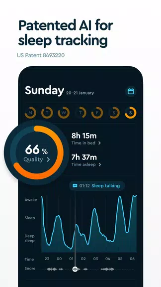 Sleep Cycle: Sleep Tracker ဖန်သားပြင်ဓာတ်ပုံ 1