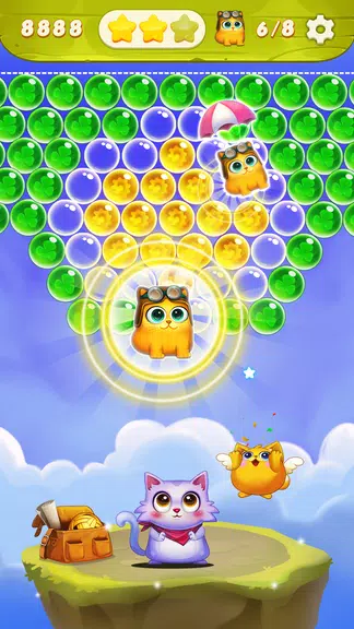 Bubble Cat Shooter स्क्रीनशॉट 1