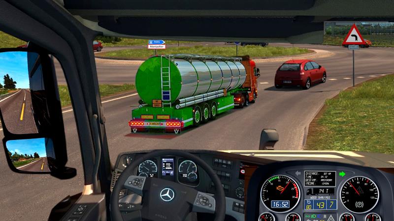 Truck Sim :Modern Tanker Truck Captura de tela 1