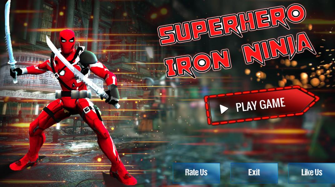 Superhero Iron Ninja Battle Screenshot 0