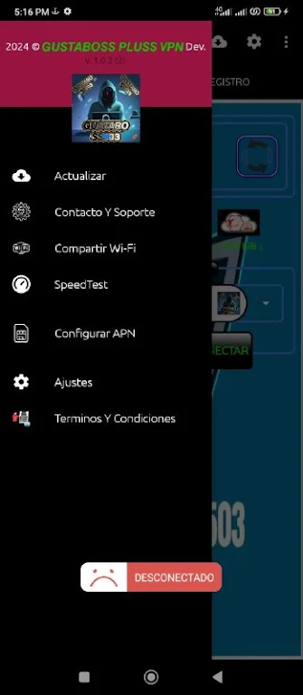 gustaboss pluss vpn Captura de tela 2