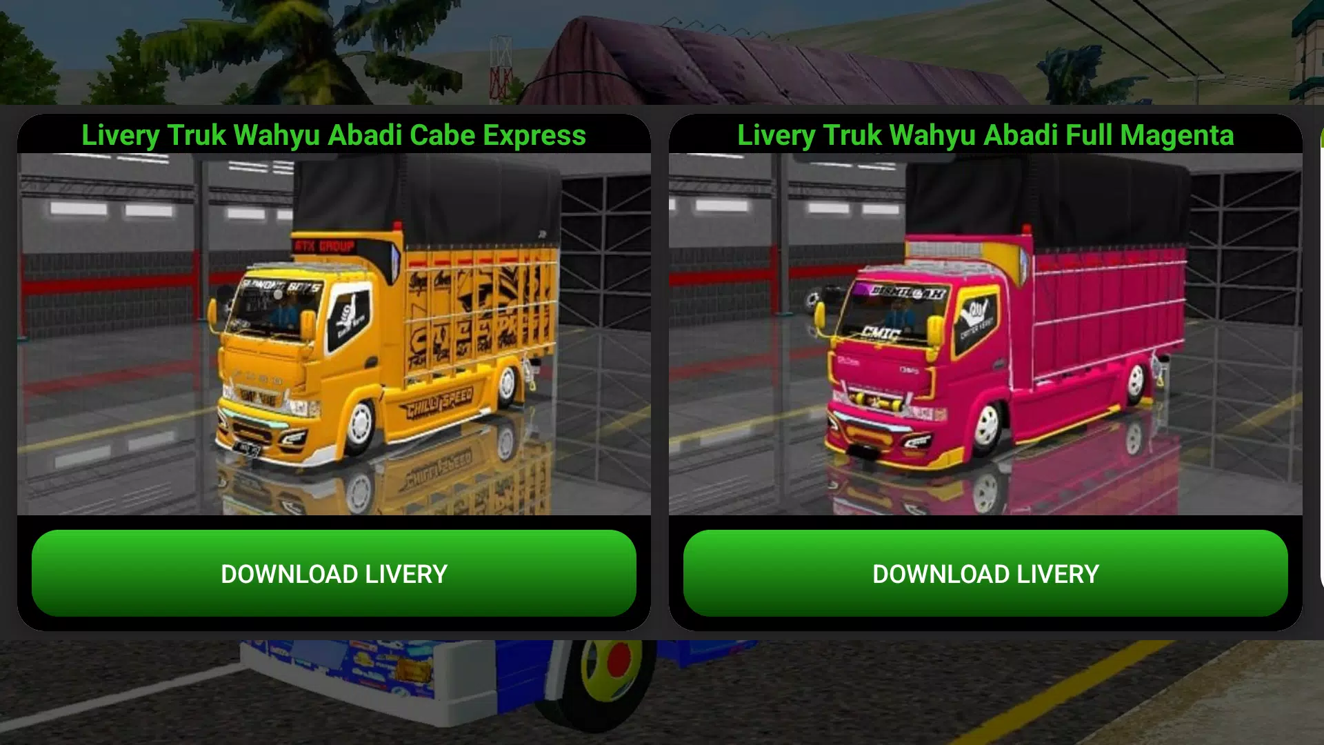 Mod Truck Wahyu Abadi Bussid Ảnh chụp màn hình 3