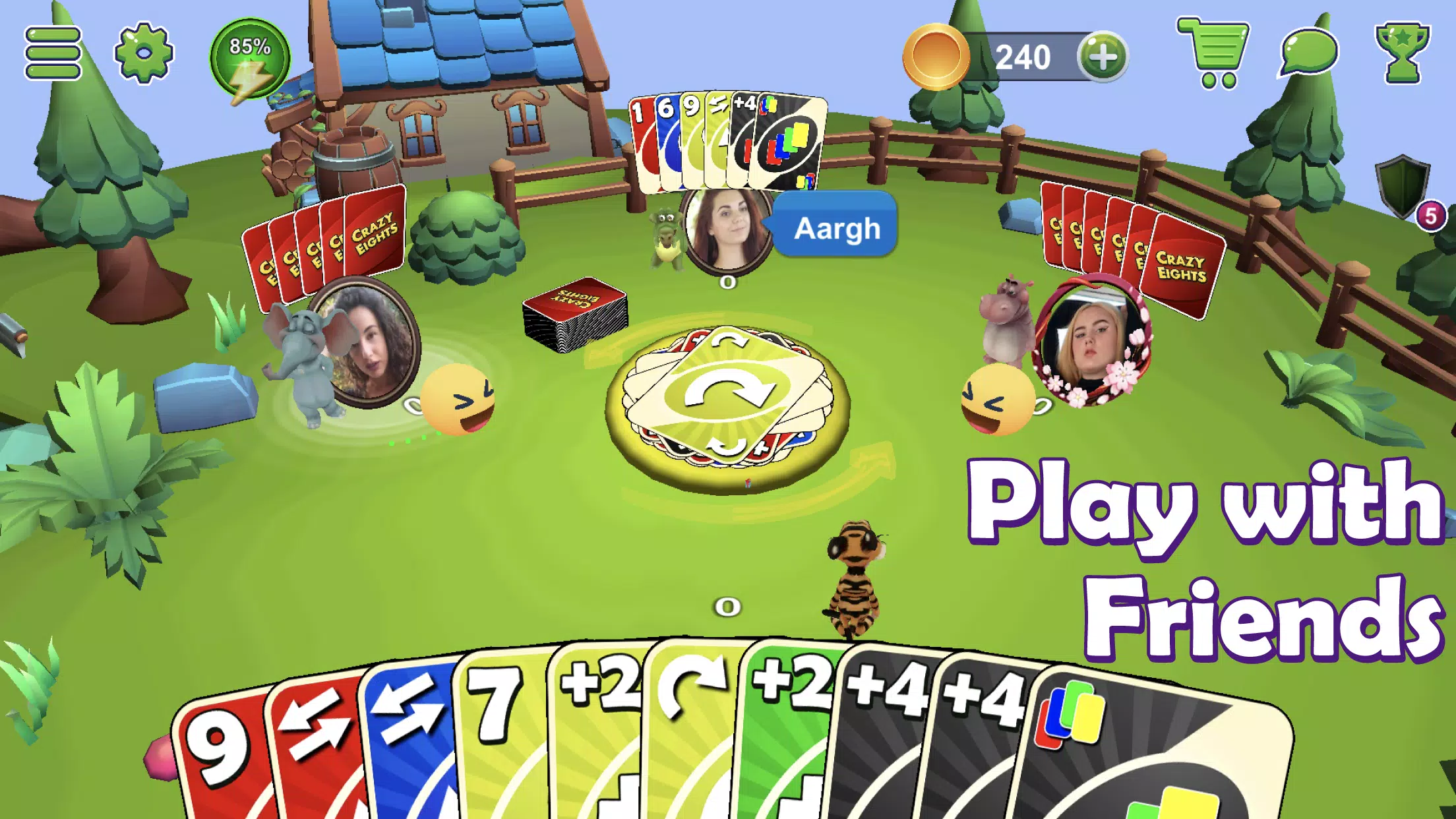 Crazy Eights 3D Capture d'écran 1