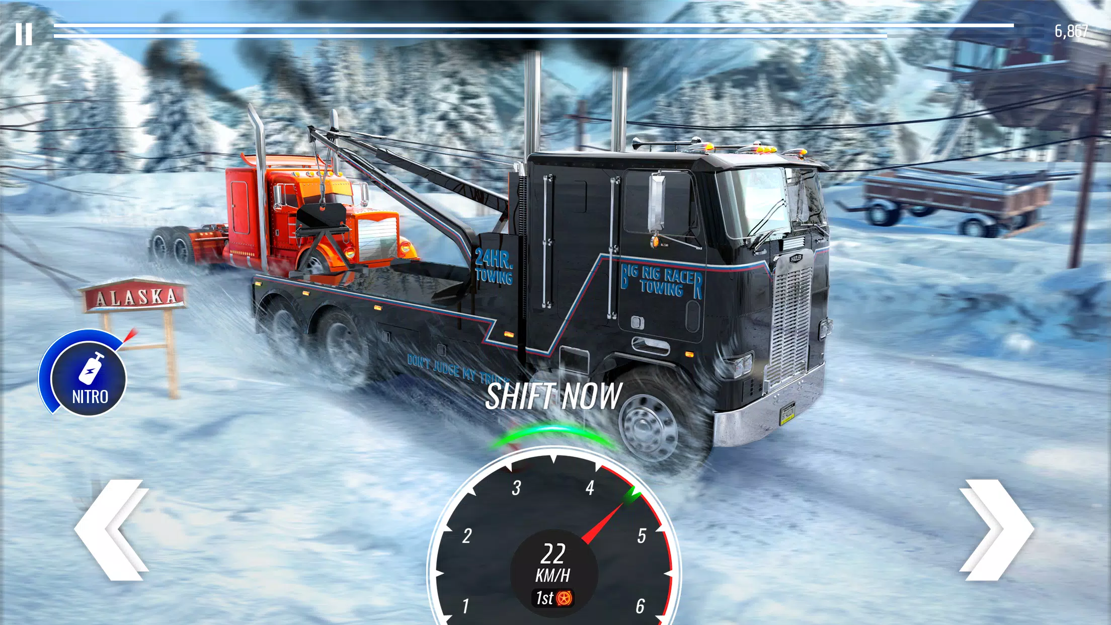 Big Rig Racing: Drag racing Ekran Görüntüsü 1