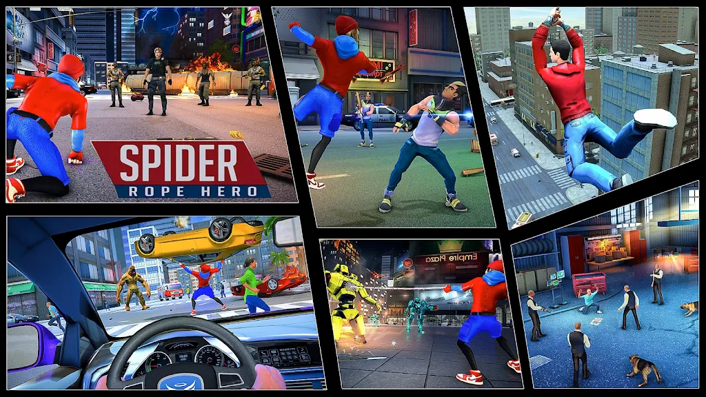 Flying Spider Fight Hero Games Schermafbeelding 0