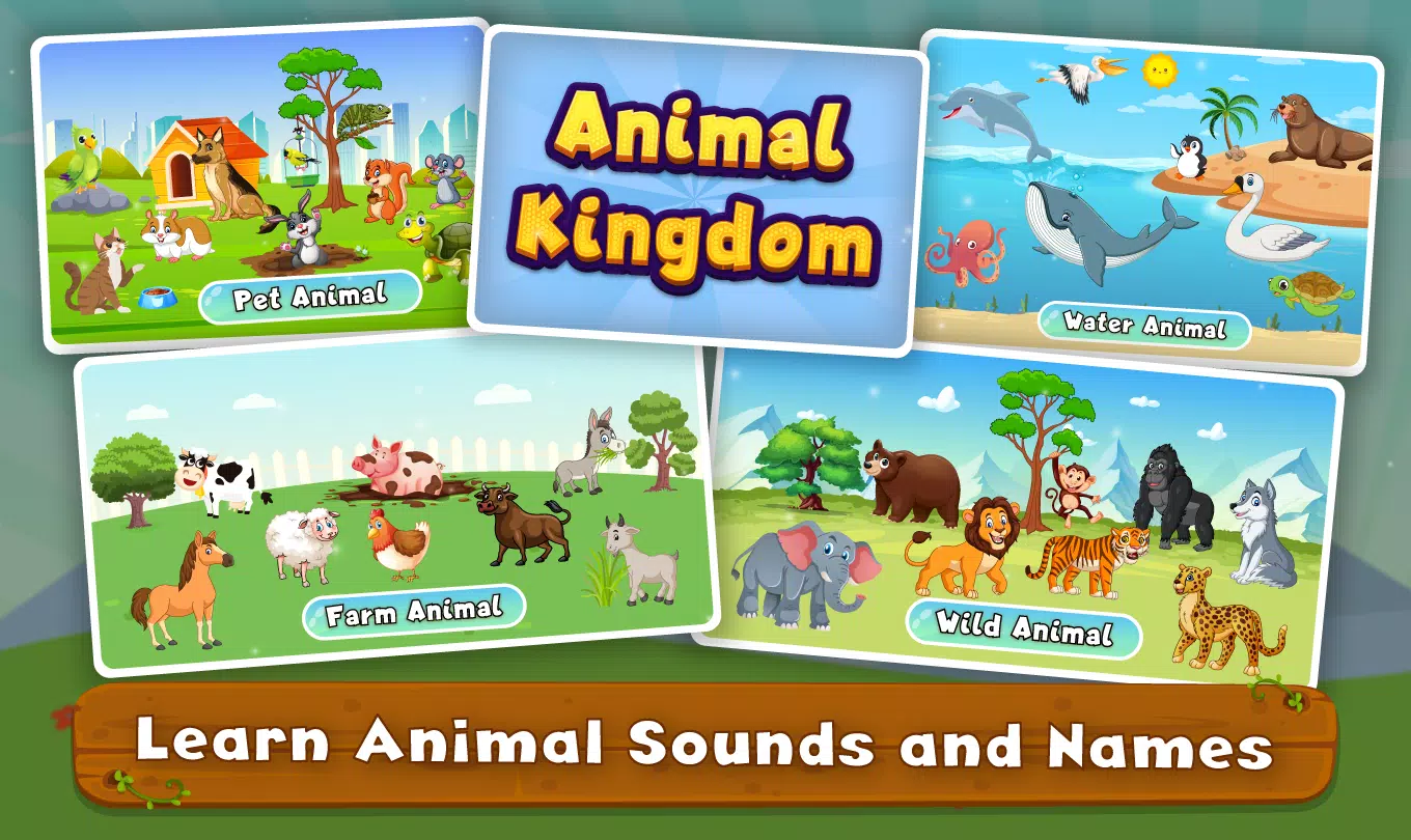 Kids Animal Sounds & Games Ảnh chụp màn hình 2