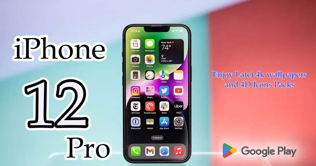 iPhone 12 Pro Launcher Themes Captura de pantalla 2