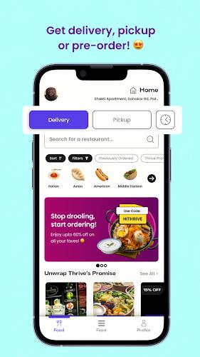 Thrive: Online Food Delivery Zrzut ekranu 3