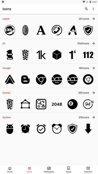 Zwart - Black Icon Pack Captura de pantalla 0